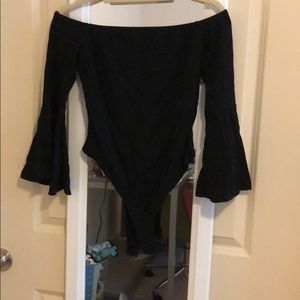 Off the Shoulder Bell Sleeved Bodysuit